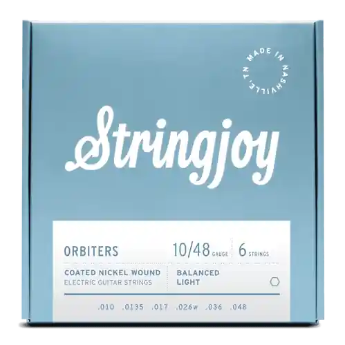 SJ-OR1048 Coated Nickel Electric Guitar Strings 10-48 Light : Stringjoy Last Chance