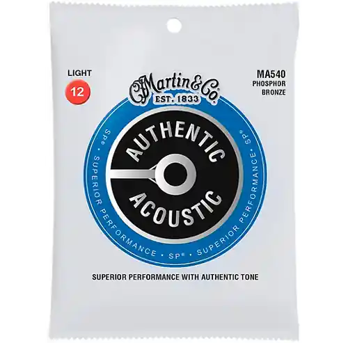 MA540 SP Phosphor Bronze Light Authentic Acoustic Guitar Strings : Martin Clearance