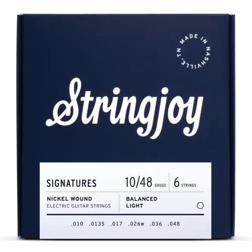 Bargain SJ-BAL10 Nickel-wound Balanced Electric Guitar Strings - Light Gauge : Stringjoy