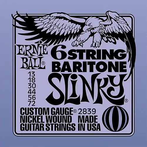 Professional Grade 2839 Baritone Electric Guitar String Set : Ernie Ball