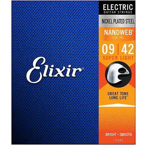 12002 Nanoweb Phosphor Bronze Acoustic Guitar Strings - .012-.053 Light : Elixir Order Now