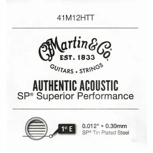 Hassle-Free Returns 41M12HTT Plain Steel String .012 : Martin