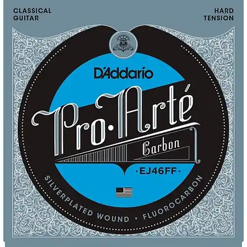 EJ46FF Pro-Arte Carbon - Hard Tension Classical Guitar Strings : D'Addario Same Day Shipping
