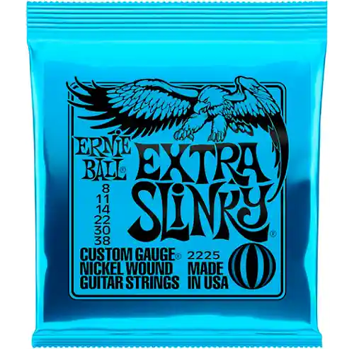 Markdown 2225 Extra Slinky Nickel Wound Electric Guitar Strings - .008-.038 : Ernie Ball
