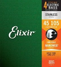 14777 Electric Bass Stainless Steel Nanoweb 5 String 45-130 : Elixir Best Seller