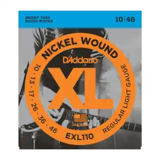 Free Shipping EXL110 Nickel Wound Electric Strings - .010-.046 Regular Light : D'addario