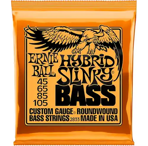 Secure Checkout 2833 Hybrid Slinky Roundwound Bass Guitar Strings : Ernie Ball