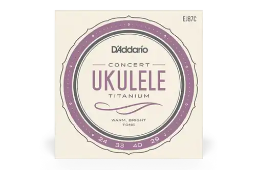 EJ87C Titanium Concert Ukulele Strings : D'addario Express Delivery