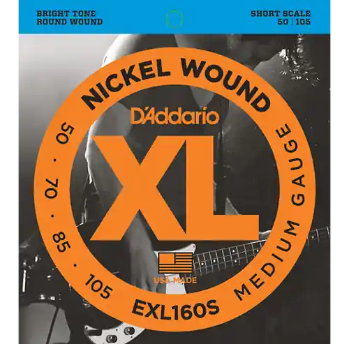 EXL160S XL Short Bass String Set : D'addario Top Pick