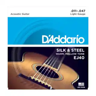Bargain EJ40 Folk Silk & Steel 11-47 : D'addario