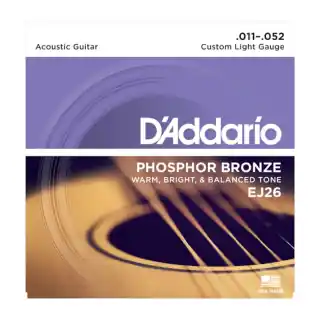 EJ26 Phosphor Bronze - Custom Lt 11-52 : D'addario Exclusive