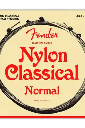 073-0130-400 Clear/Silver Classical Nylon Guitar Strings - Ball End : Fender Best Choice