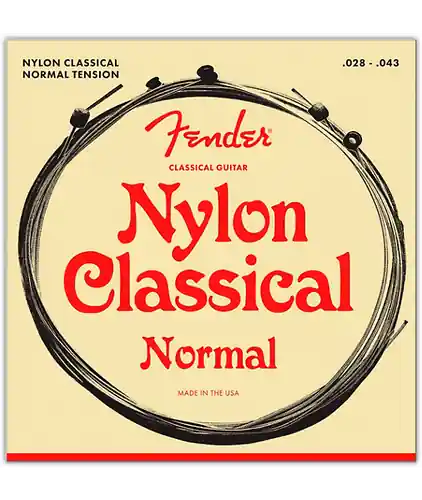 073-0130-400 Clear/Silver Classical Nylon Guitar Strings - Ball End : Fender Best Choice