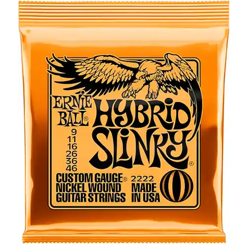 Fresh Stock 2222 Hybrid Slinky Nickel Wound Electric Strings - .009-.046 : Ernie Ball
