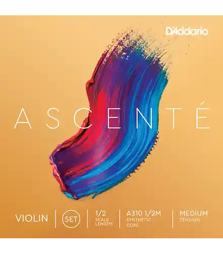 A310-1/2M Ascente Violin String Set1/2 Size - Medium : D'addario Trusted Brand