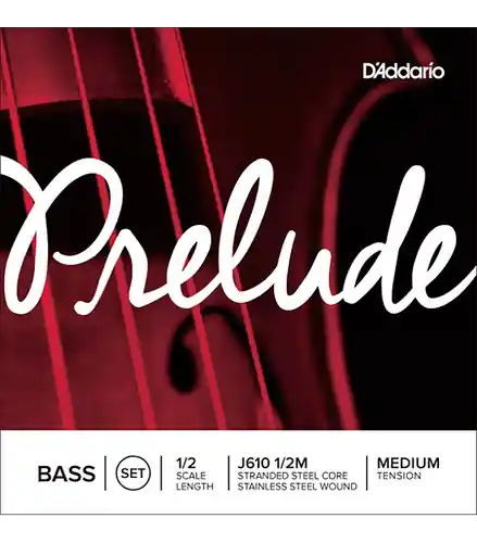 Reduced Price J610-1/2M Prelude Series Double Bass String Set1/2 Size : D'addario