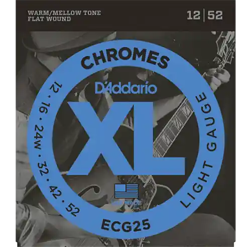 Warranty Included ECG25 Chromes - Light : D'addario