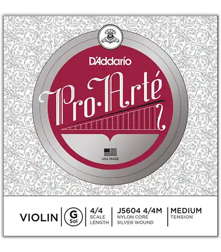 Sale J5604-4/4M Pro-Arte Series Violin G String4/4 Size Medium : D'addario