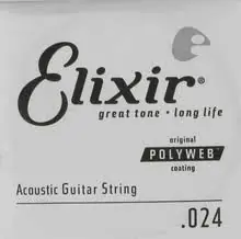 Instant Buy 13124 .024 Single Polyweb BrnzWound: Elixir