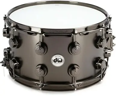 DW Collector's Series Metal Brass Snare Drum - 8 x 14-inch - Satin Black Brand New