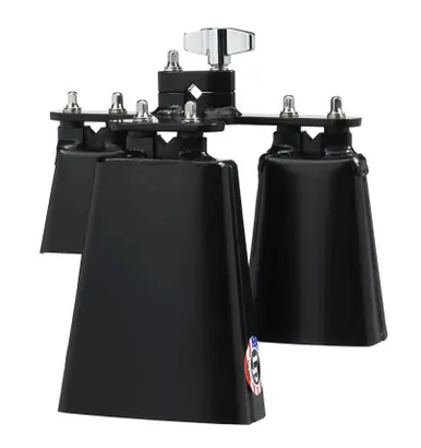 Latin Percussion LP570 Tri-Bell Set with Vise-Clamp Mount Trusted Brand