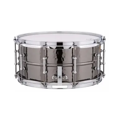 Ludwig 14x6.5 Black Beauty Hammered Snare Drum Modern