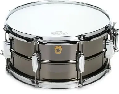 Ludwig LB415B Black Beauty 6.5 x 14-inch 8-Lug Brass Snare Drum Money Back Guarantee