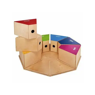 Certified Nino NINO954-2 Deluxe Classroom Cajon Set V2 - Set of 8 Cajons