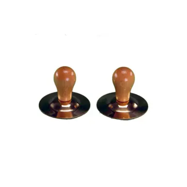 Today Only Rhythm Band RB785 Brass Finger Cymbals with Wood Knobs
