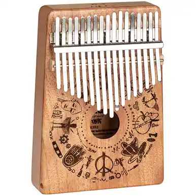 Deal Sela Art Series 17-Key Hollow Body Kalimba - Free Spirit