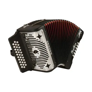 Hohner HA3100 Black Panther Diatonic Button Accordion Hassle-Free Returns