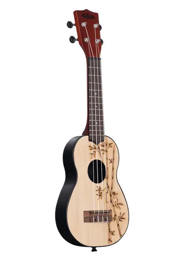 Certified Kala Bamboo Top Ukadelic Soprano Ukulele