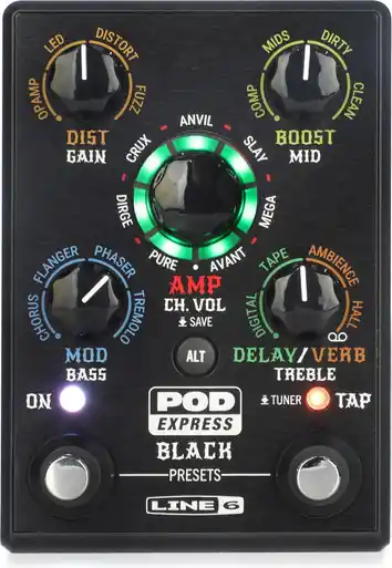 Markdown Line 6 POD Express Black - Portable Guitar Amplifier & Multi-Effects Processor