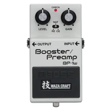 BOSS BP-1W Booster/Preamp Pedal with Waza Craft Hot Picks
