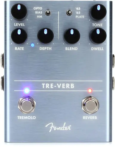 Fender Tre-Verb Digital Reverb and Tremolo Pedal Today Only