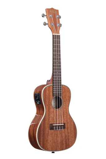 Kala KA-CGE Gloss Mahogany Concert Ukulele with EQ Direct From Manufacturer