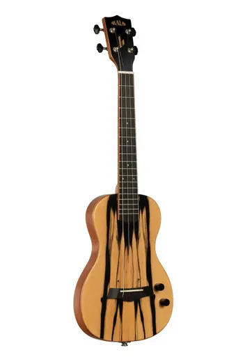 Kala KA-SB-SUN-T Solid Body Electric Sunny and The Black Pack Signature Tenor Ukulele with Bag Limited Time