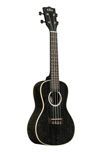 Order Now Kala KA-SDH-C All Solid Salt and Pepper Doghair Mahogany Concert Ukulele with Bag