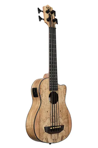 Kala Spalted Maple Acoustic-Electric U-BASS - UBASS-SP-MAPL-FS Weekend Sale