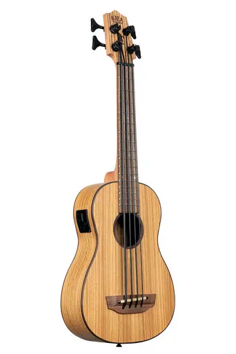 Save Now Kala Zebrawood Acoustic-Electric U-BASS - UBASS-ZEB-FS