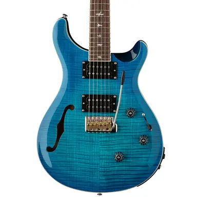 Hot Picks PRS SE Custom 24 Semi-Hollow Piezo Electric Guitar - Lake Blue