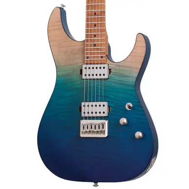 Free Returns Schecter C-1 Standard Plus Electric Guitar - Blue Fade