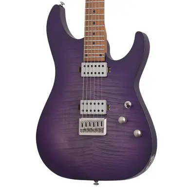 Schecter C-1 Standard Plus Electric Guitar - Transparent Purple Burst One Day Deal