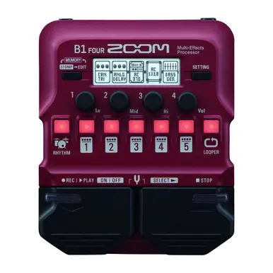 Zoom B1 Four Bass Multi-Effects Processor Same Day Shipping