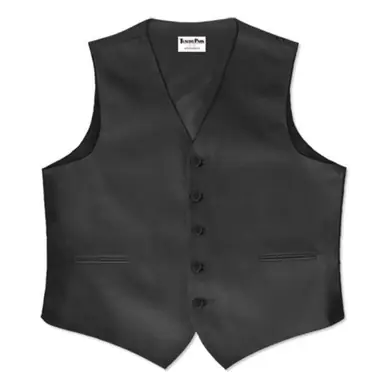 Tuxedo Park Vest Uniform Full Back Polyester Black CA700VU Discount