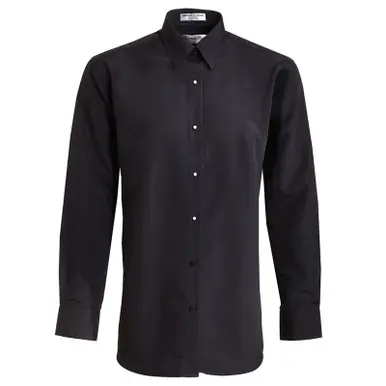 Time-Limited Tuxedo Park Black Microfiber Shirt with Comfort Collar for Women