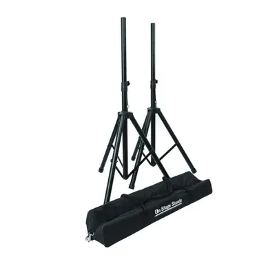 On-Stage SSP7750 Compact Two Speaker Stand Set with Travel Bag Deal