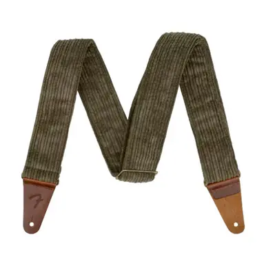 Fender 2-inch Corduroy Guitar Strap - Antique Olive Fresh Stock