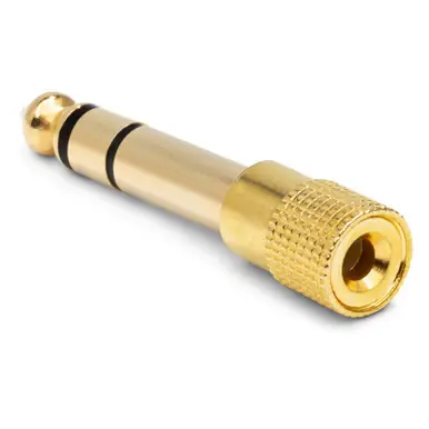 Hosa GHP-105 1/4" TRS Male to 3.5mm TRS Female Headphone Adapter Latest