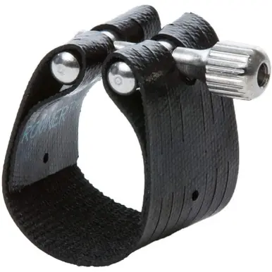 No Minimum Order Rovner 1R Dark Rubberized Clarinet Ligature with Cap